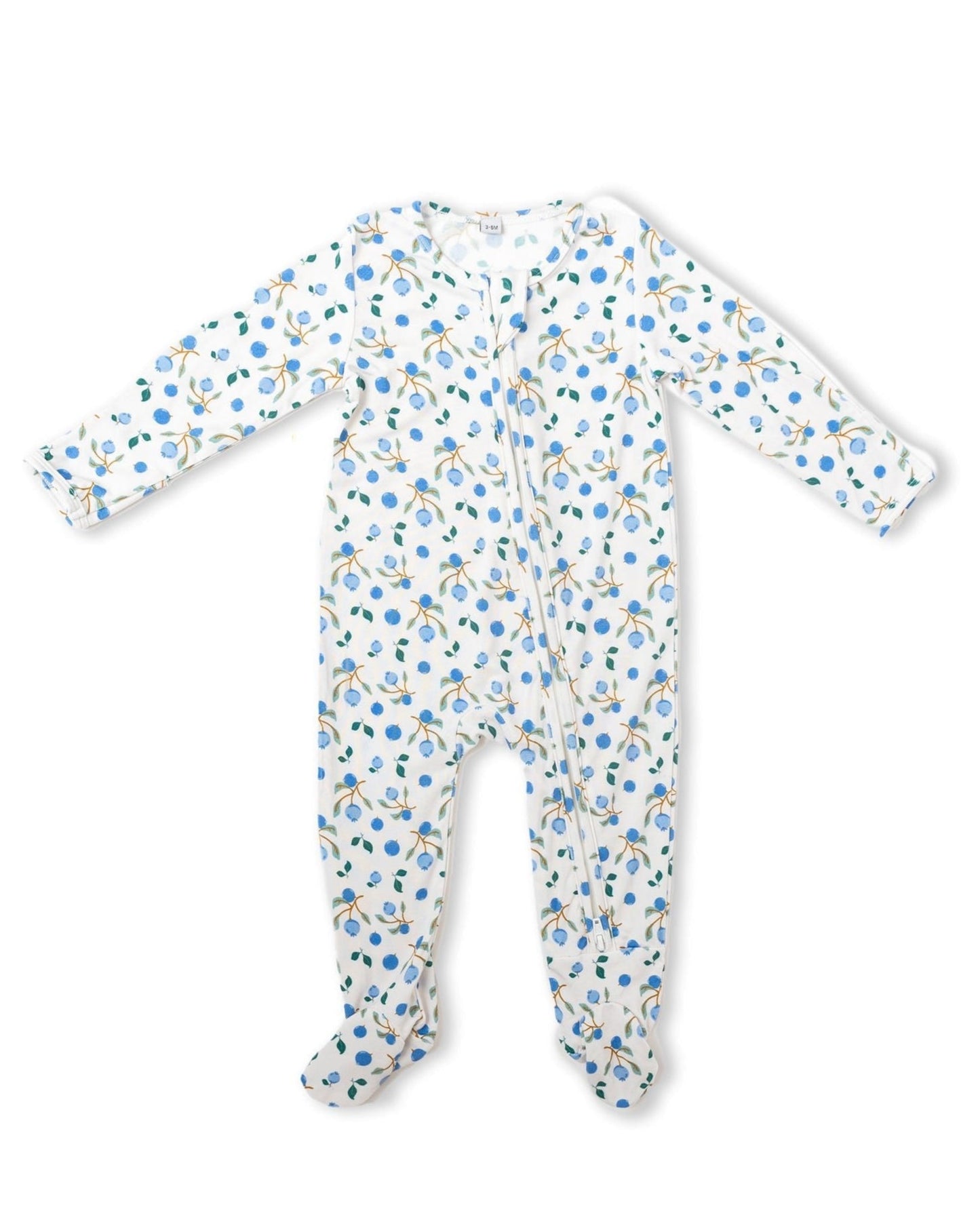 Blueberry Bamboo Baby Pajamas