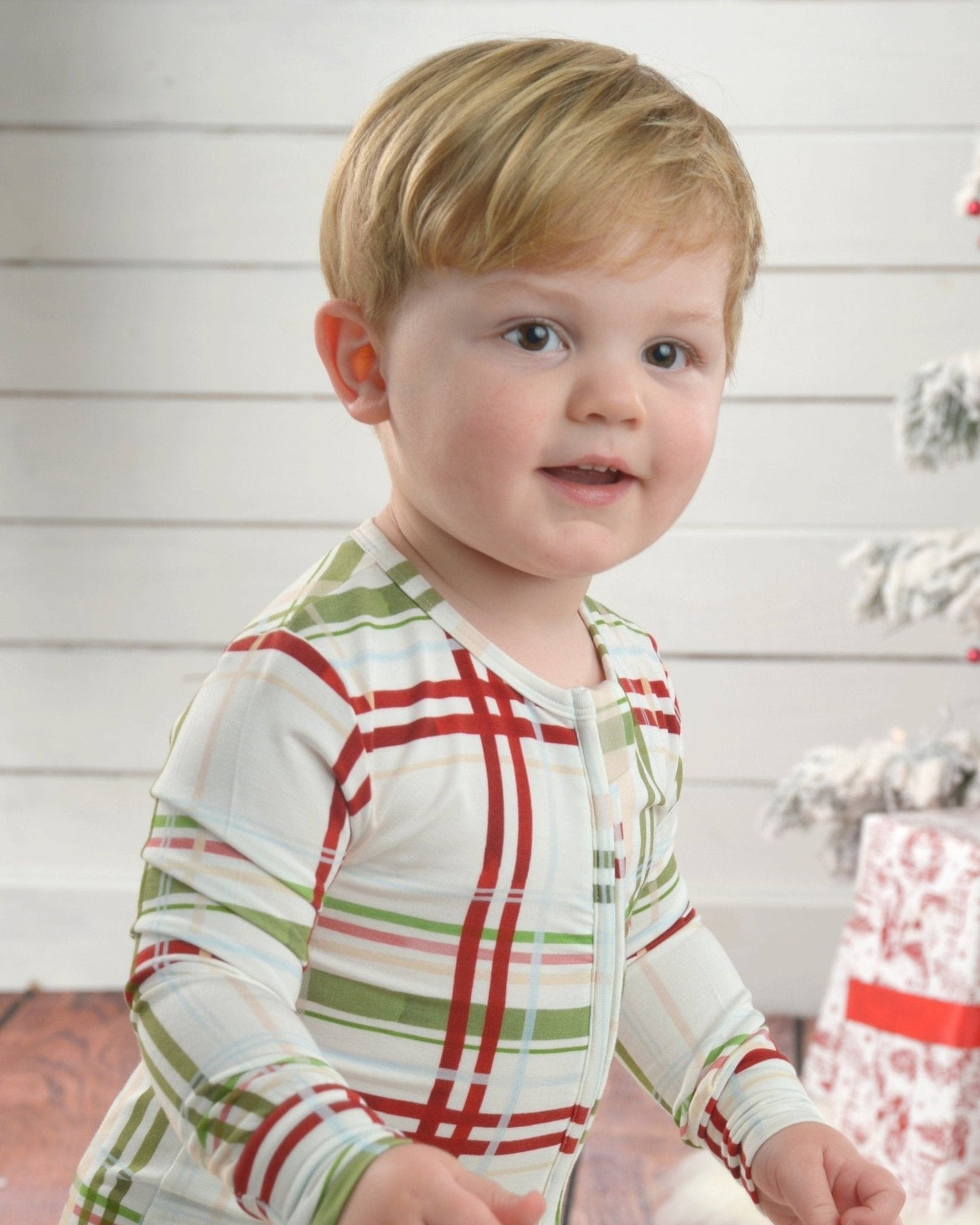 Plaid Bamboo Toddler Pajamas