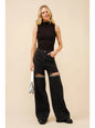 Cut Out Rhinestone Jeans -clearance