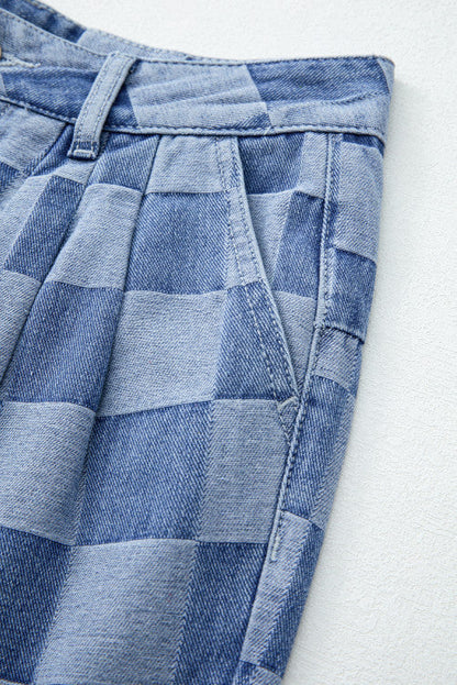 Checkered jeans