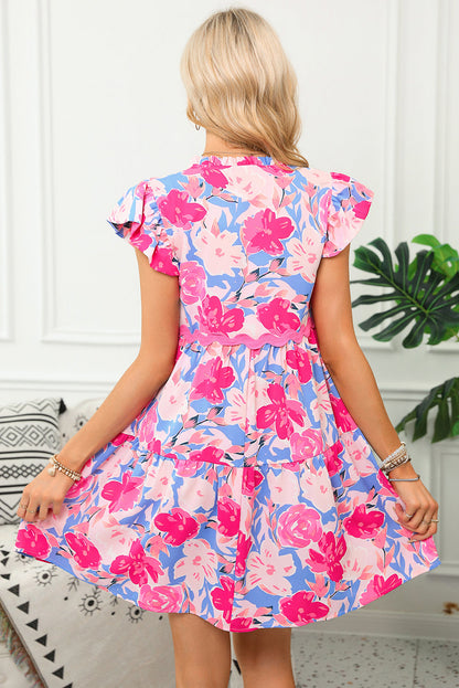 Pink Floral Day Dress