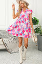 Pink Floral Day Dress