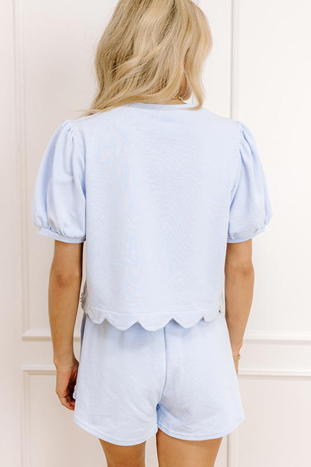 Princess Pearl Scalloped Skort Set