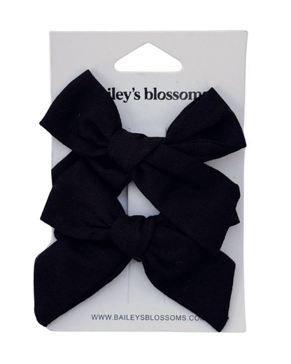Linen Cotton Piggie Sets - Black