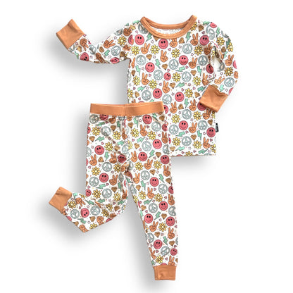 LONG SLEEVE 2 PIECE SETS- Groovy Summer