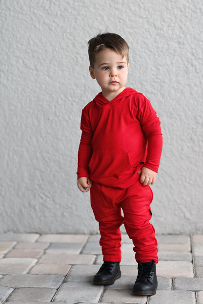HAREM PANTS- Red