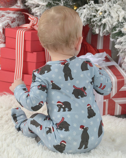 Bear-y Christmas Bamboo Footie