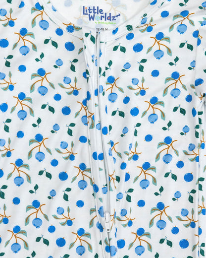 Blueberry Bamboo Baby Pajamas