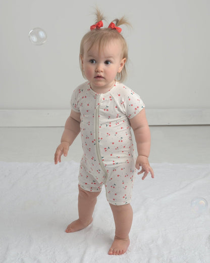 Cherry Bamboo Romper