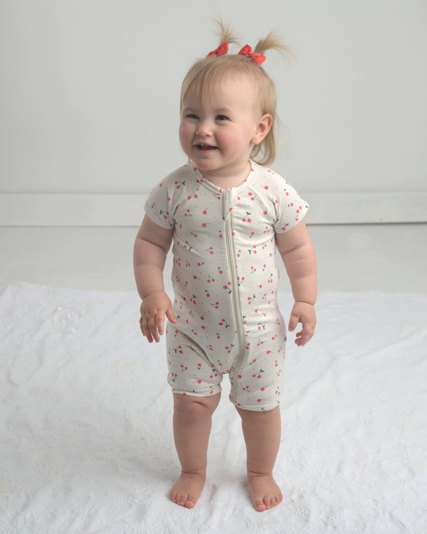 Cherry Bamboo Romper