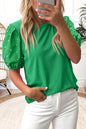 Pearl puff sleeve top