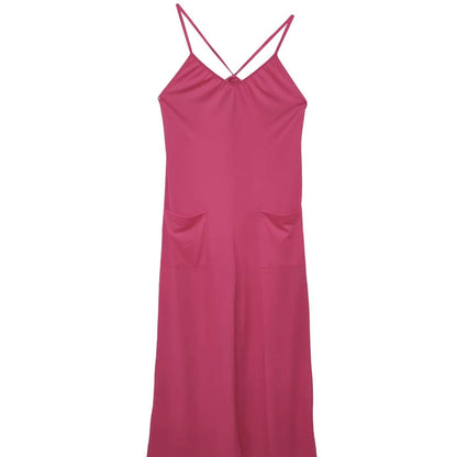 Women's New Cross Backless Wide Leg Camisole Skirt Jumpsuit