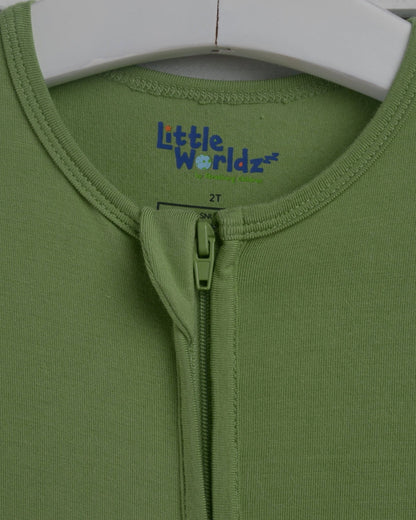 Toddler Bamboo Pajamas in Green