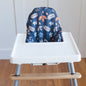 Navy Fall Leaves IKEA Antilop Cushion Cover