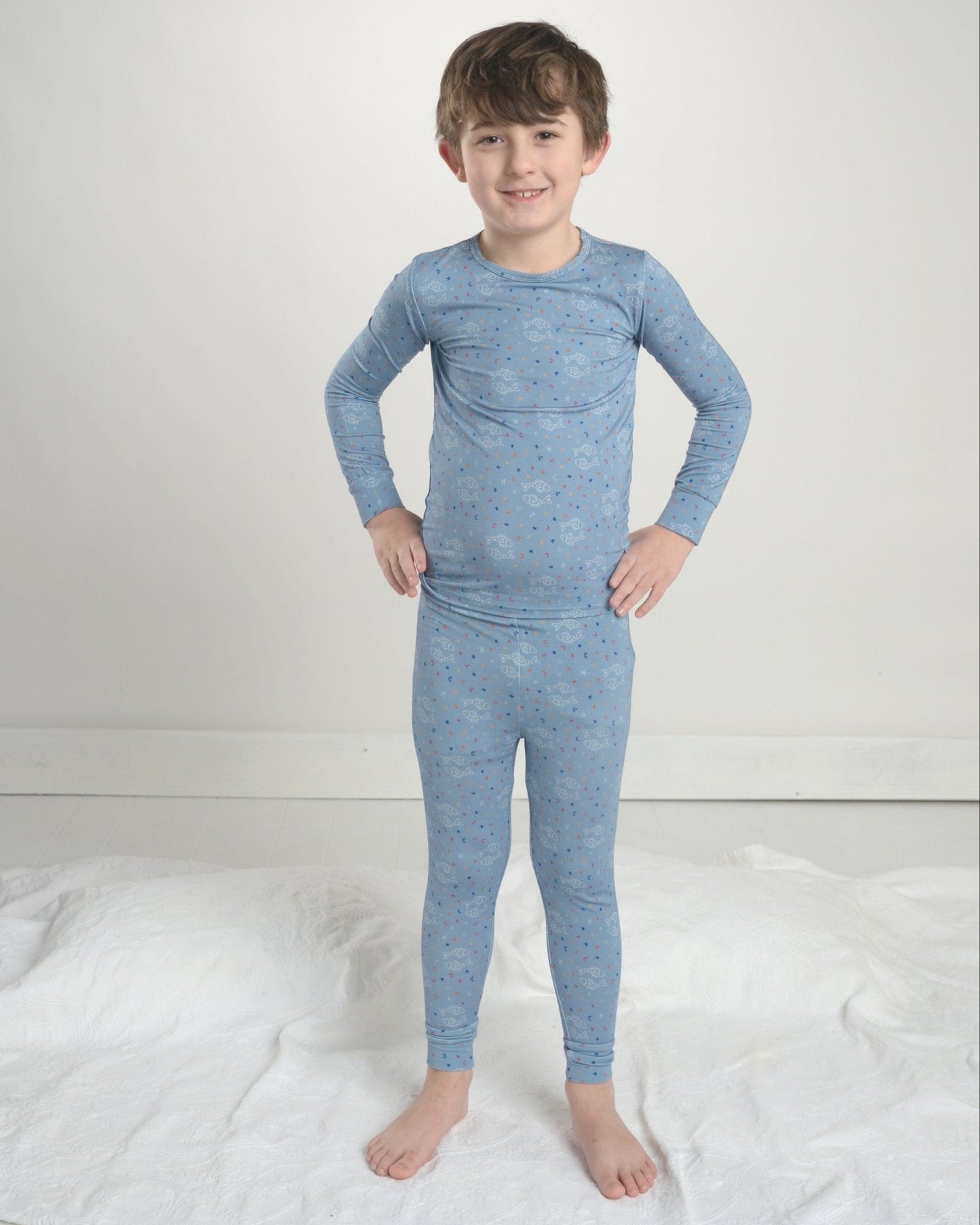 Pisces Bamboo Pajama Set for Kids