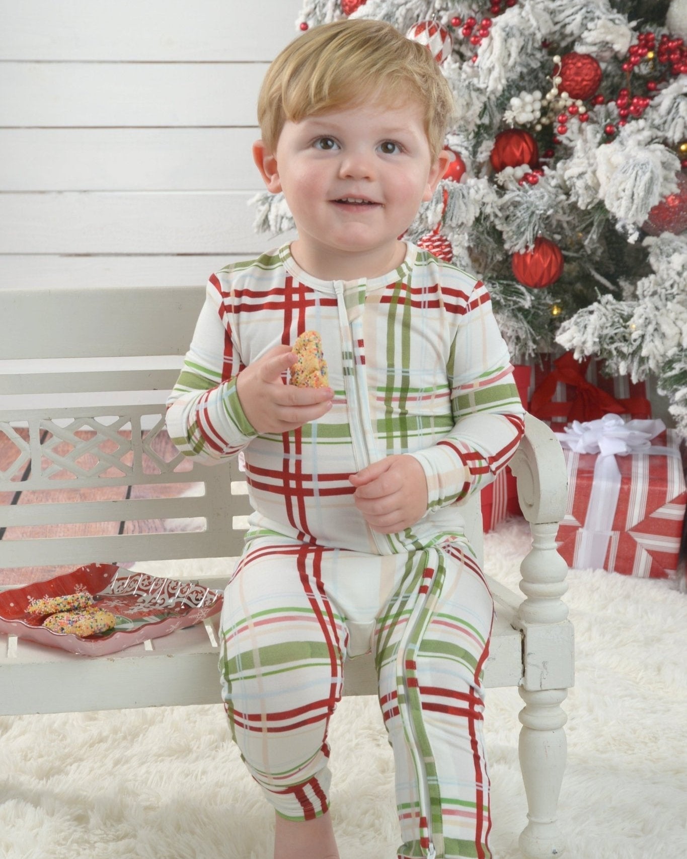 Plaid Bamboo Toddler Pajamas