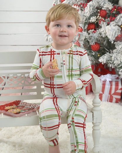 Plaid Bamboo Toddler Pajamas