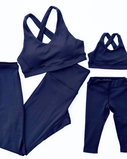 Bre Cross Back Sports Bra - Black